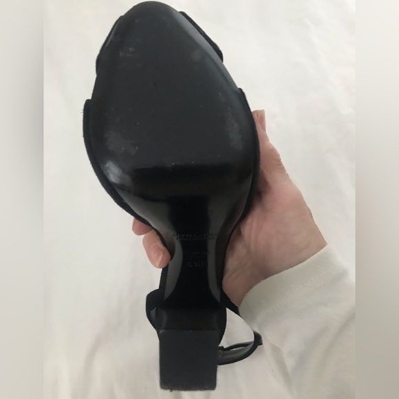 MINT! Ralph Lauren Purple Label Kabria Black Suede Heel - Picture 3 of 14